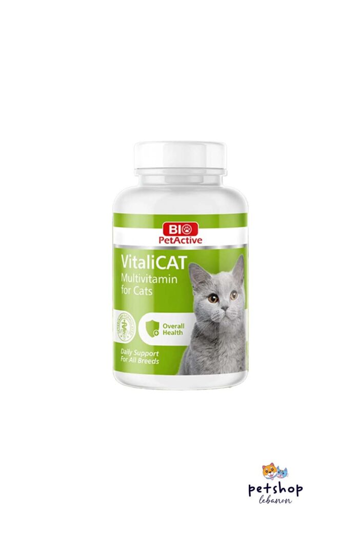 BioPetActive - VitaliCAT Multivitamin Tablet for Cats 75g -from-PetShopLebanon.Com-The-best-online-pet-shop-in-Lebanon