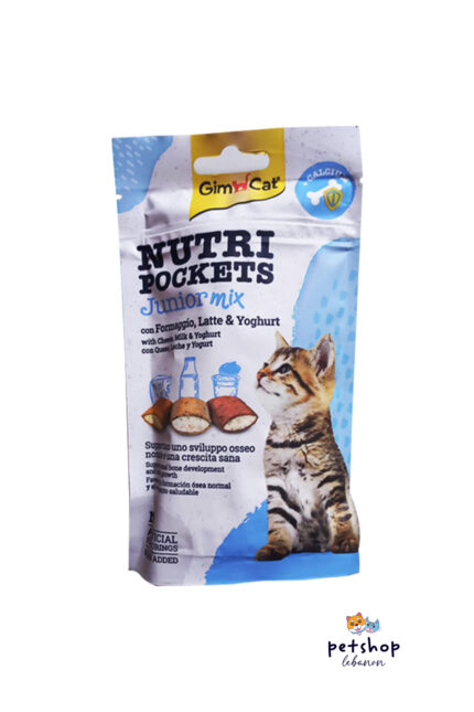 Gim Cat - Nutri Pockets Junior Kitten mix - from PetShopLebanon.Com the best online pet shop in Lebanon