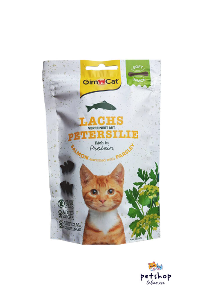 GimCat - Soft Snack Salmon and Parsley 60g - from PetShopLebanon.Com the best online pet shop in Lebanon