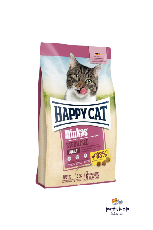 best Cat food in Lebanon Happy Cat – Minkas Sterilised Poutlry From Pet Shop Lebanon