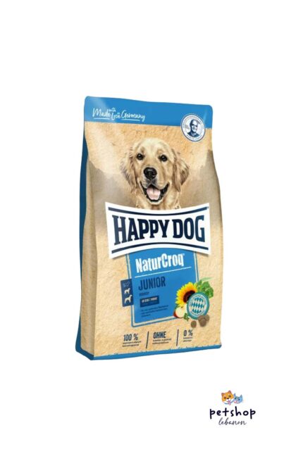 Happy Dog NaturCroq Junior dog food - premium, high-quality food for growing dogs from petshoplebanon.com the best pet online pet shop in Lebanon