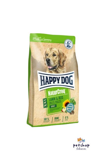 Happy Dog NaturCroq Lamb & Rice - Available for Delivery from PetShopLebanon.com