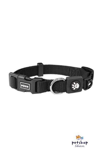 Doco - Signature Nylon Dog Collar - Black -dogs-from-PetShopLebanon.Com-the-best-Online-Pet-Shop-in-Lebanon