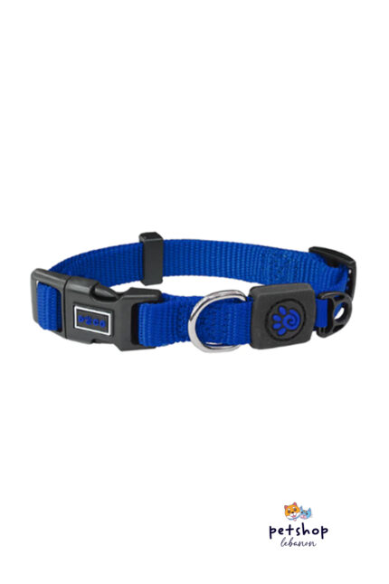 Doco - Signature Nylon Dog Collar - Blue -dogs-from-PetShopLebanon.Com-the-best-Online-Pet-Shop-in-Lebanon