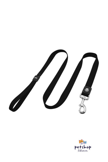 Doco - Signature Nylon Dog Leash - Black -dogs-from-PetShopLebanon.Com-the-best-Online-Pet-Shop-in-Lebanon