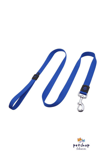 Doco - Signature Nylon Dog Leash - Blue -dogs-from-PetShopLebanon.Com-the-best-Online-Pet-Shop-in-Lebanon