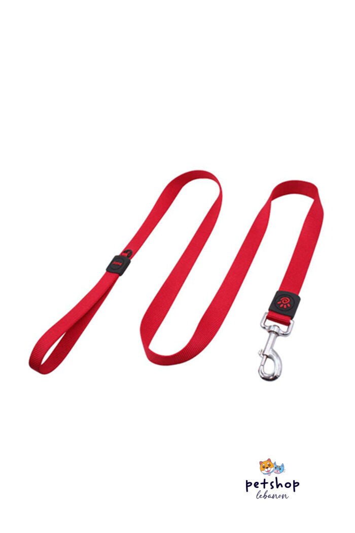Doco - Signature Nylon Dog Leash Red -dogs-from-PetShopLebanon.Com-the-best-Online-Pet-Shop-in-Lebanon