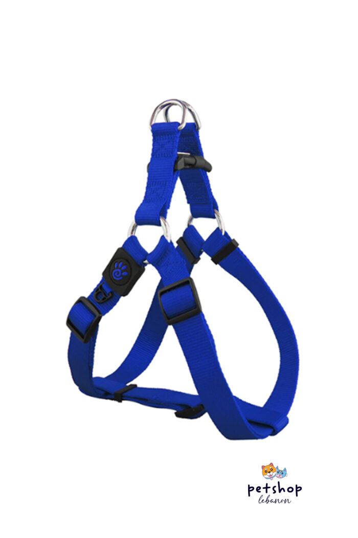 Doco - Signature Nylon Step in Dog Harness - Bleu -dogs-from-PetShopLebanon.Com-the-best-Online-Pet-Shop-in-Lebanon