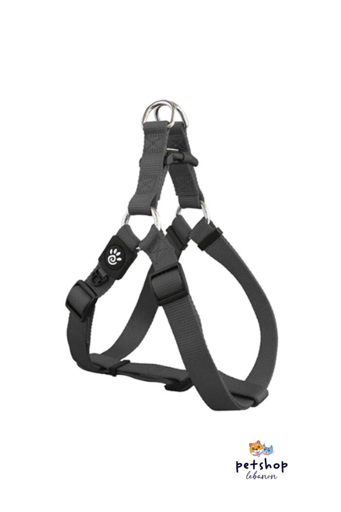 Doco - Signature Nylon Step in Dog Harness - Grey -dogs-from-PetShopLebanon.Com-the-best-Online-Pet-Shop-in-Lebanon