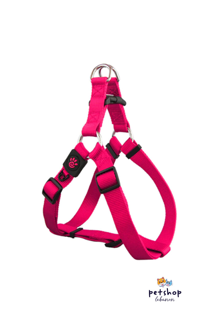 Doco - Signature Nylon Step in Dog Harness - Pink -dogs-from-PetShopLebanon.Com-the-best-Online-Pet-Shop-in-Lebanon