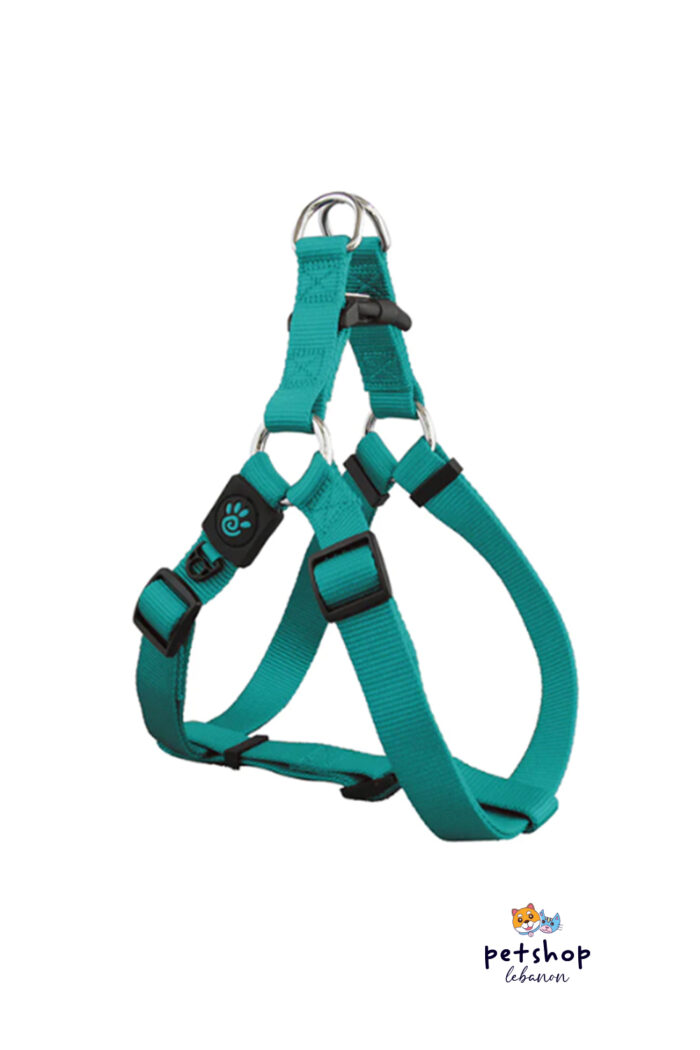 Doco - Signature Nylon Step in Dog Harness - Turquoise -dogs-from-PetShopLebanon.Com-the-best-Online-Pet-Shop-in-Lebanon