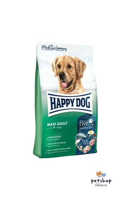 Happy Dog Fit and Vital Maxi Adult dog food on PetShopLebanon.com