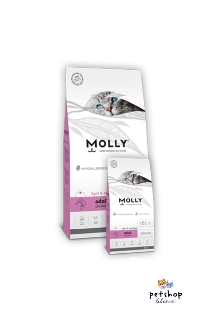 Molly- Indoor light and Sterilised Chicken 2KG -from-PetShopLebanon.Com-The-best-online-pet-shop-in-Lebanon