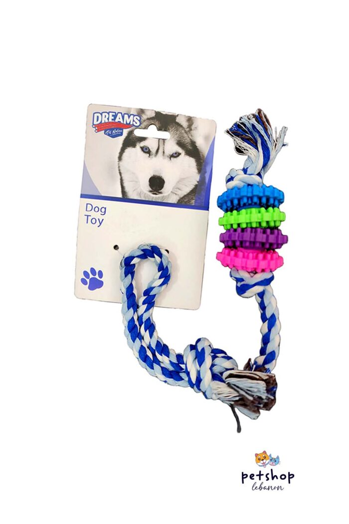 Dreams - Rush Rope With Rings -dogs-from-PetShopLebanon.Com-the-best-Online-Pet-Shop-in-Lebanon