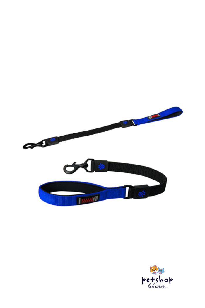Doco - 22'' Shock Absorbing BUNGEE Nylon Dog Leash Blue -dogs-from-PetShopLebanon.Com-the-best-Online-Pet-Shop-in-Lebanon