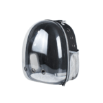 silver cat backpack carrier- transparent wide front from PetShopLebanon.com the best pet shop in Lebanon