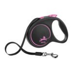 Trixie-Flexi-black-tape-leash-pink-L-5m-the-best-for-dogs-in-Lebanon-From-PetShopLebanon.Com-the-best-online-pet-shop-in-Lebanon