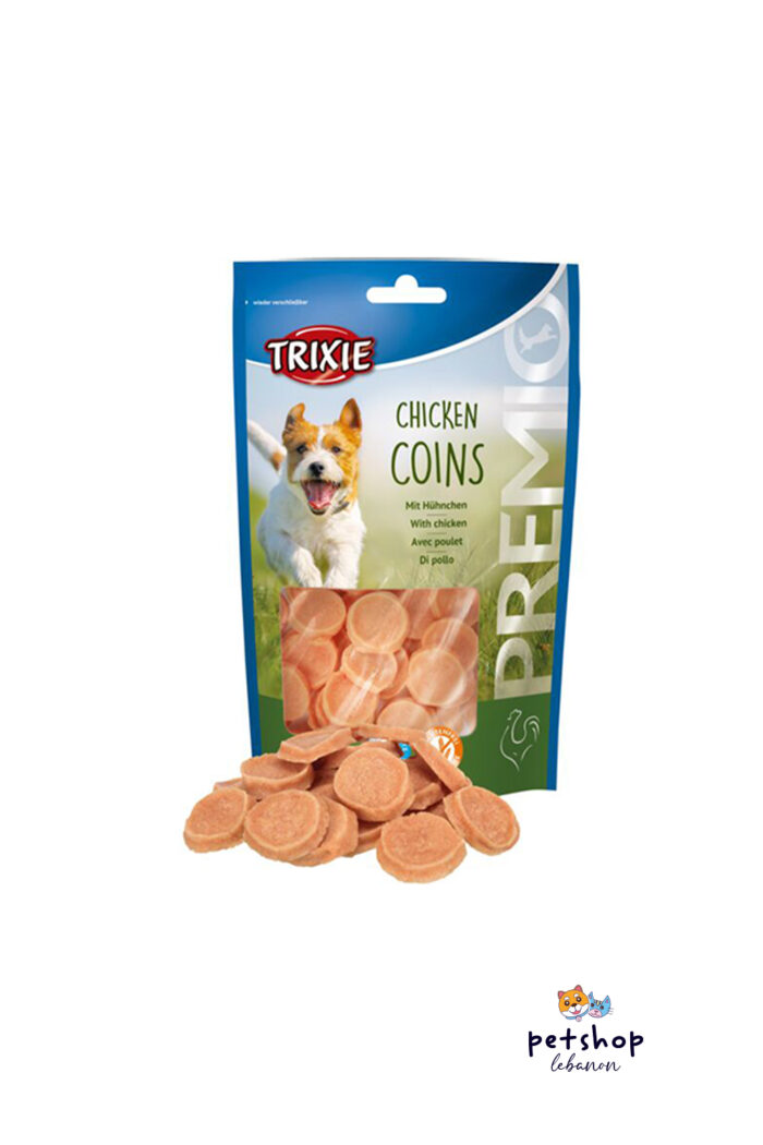 Trixie- PREMIO Chicken Coins, 100 g -dogs-from-PetShopLebanon.Com-the-best-Online-Pet-Shop-in-Lebanon
