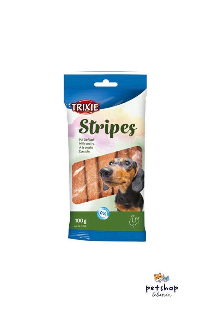 Trixie- Stripes, poultry, 10 pcs 100 g -dogs-from-PetShopLebanon.Com-the-best-Online-Pet-Shop-in-Lebanon