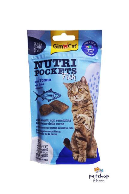 Gim Cat - Nutri Pockets with Fish and Tuna - from PetShopLebanon.Com the best online pet shop in Lebanon