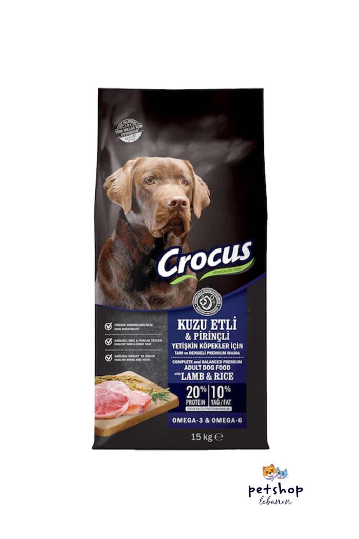 Crocus -Adult Lamb and Rice 15kg-dogs-from-PetShopLebanon.Com-the-best-Online-Pet-Shop-in-Lebanon
