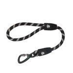 Doco - reflective Traffic Dog leash 20 inch - Black size L - Black -dogs-from-PetShopLebanon.Com-the-best-Online-Pet-Shop-in-Lebanon