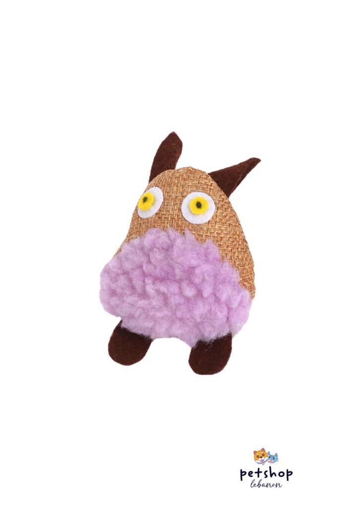PetSociety - 4P-Cat Toy Fabric Owl -cats-from-PetShopLebanon.Com-the-best-Online-Pet-Shop-in-Lebanon