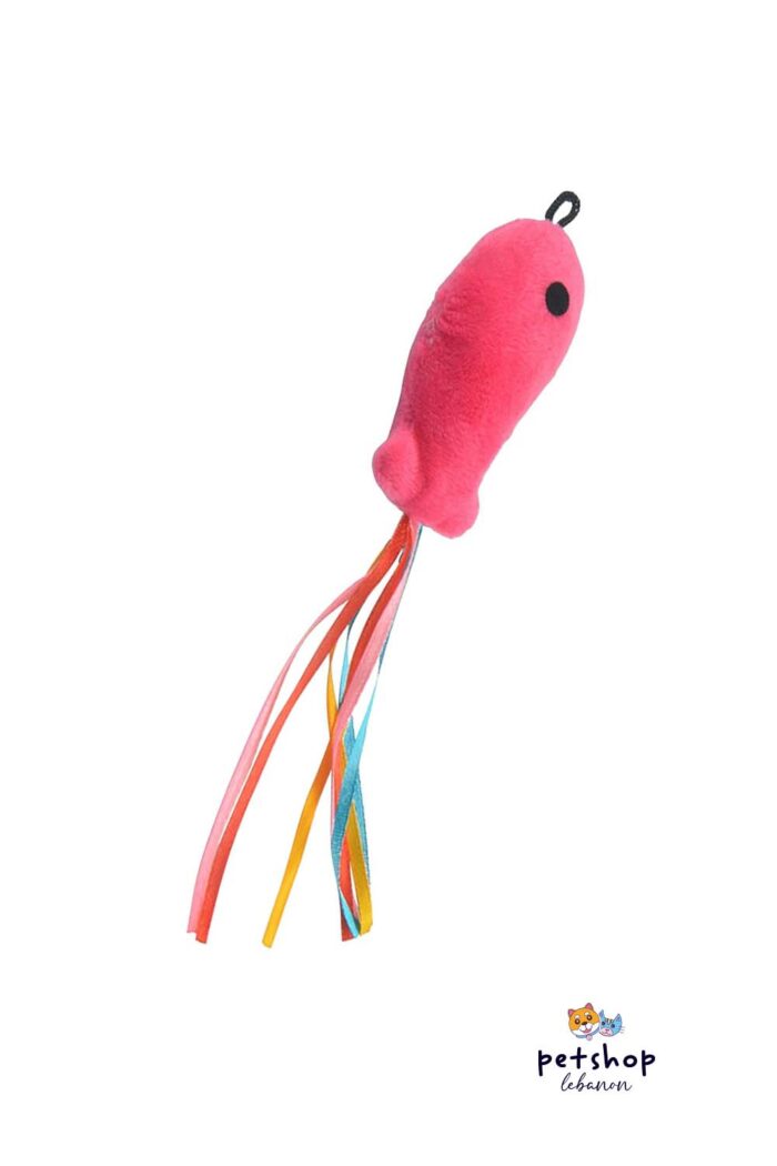 PetSociety -4P-Cat Toy Fish With Colorful Tail -pets-from-PetShopLebanon.Com-the-best-Online-Pet-Shop-in-Lebanon