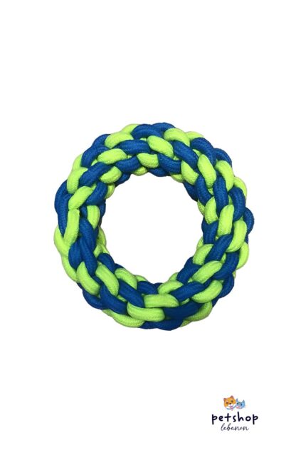 PetSociety -4P-Dog Toy Cotton Knotted Rope Ring 20cm -dogs-from-PetShopLebanon.Com-the-best-Online-Pet-Shop-in-Lebanon