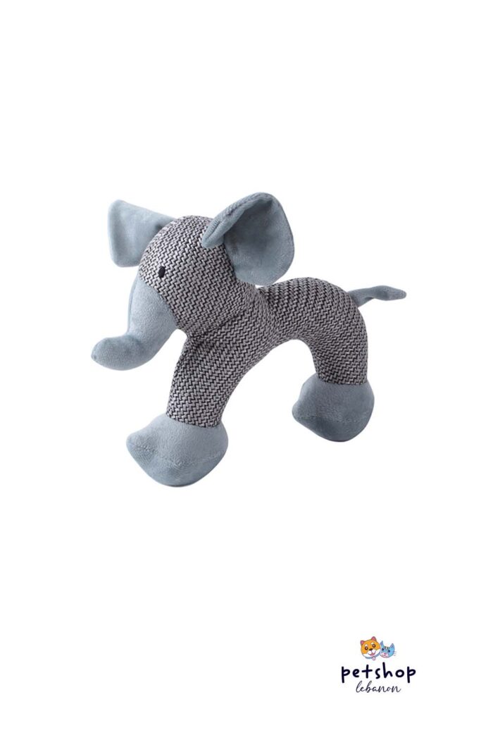 PetSociety -4P-Dog Toy Plush and Polyester Elephant 25cm -dogs-from-PetShopLebanon.Com-the-best-Online-Pet-Shop-in-Lebanon