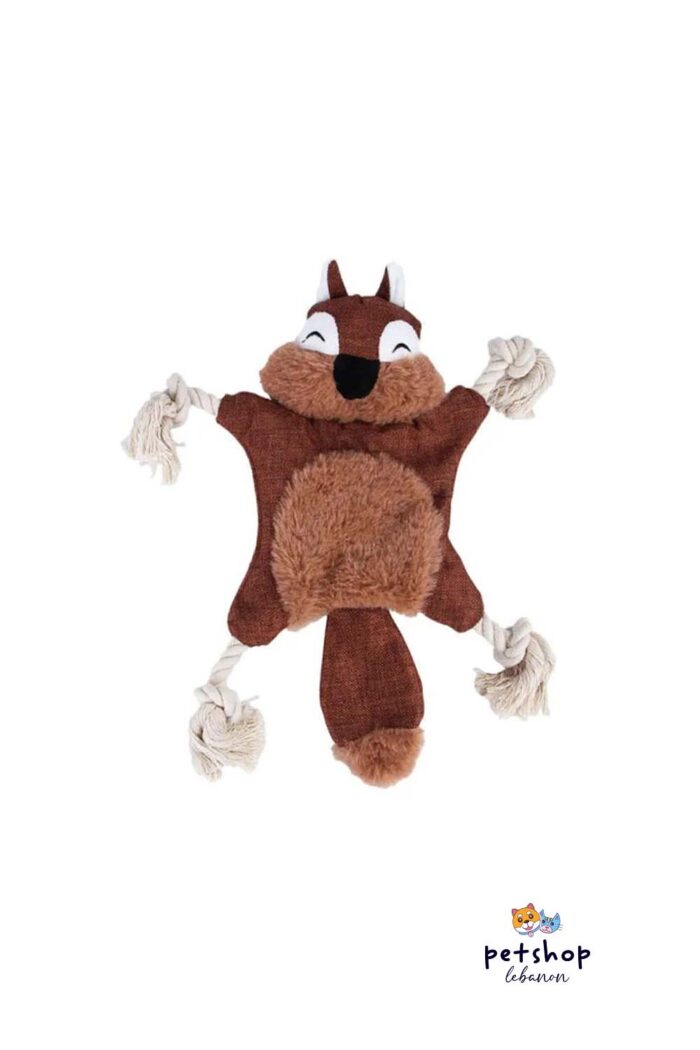 PetSociety -4P Dog Toy Plush and Polyester Squirrel 30Cm -dogs-from-PetShopLebanon.Com-the-best-Online-Pet-Shop-in-Lebanon