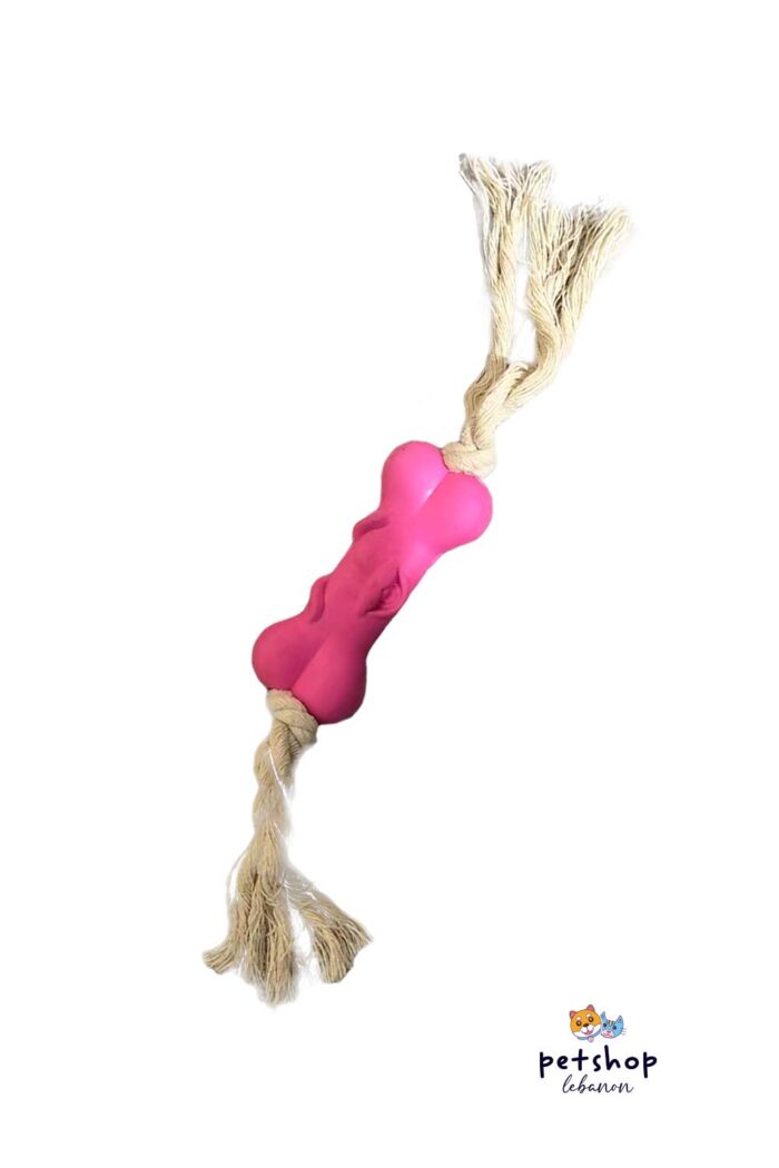 PetSociety -4P-Dog Toy Puppy Chewing Bone on a Rope -dogs-from-PetShopLebanon.Com-the-best-Online-Pet-Shop-in-Lebanon