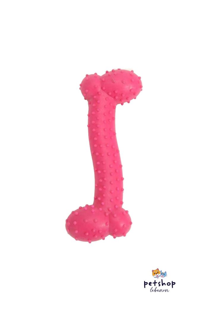 PetSociety -4P-Dog Toy-Puppy Chewing Wavy Pimple Bone 11cm -dogs-from-PetShopLebanon.Com-the-best-Online-Pet-Shop-in-Lebanon