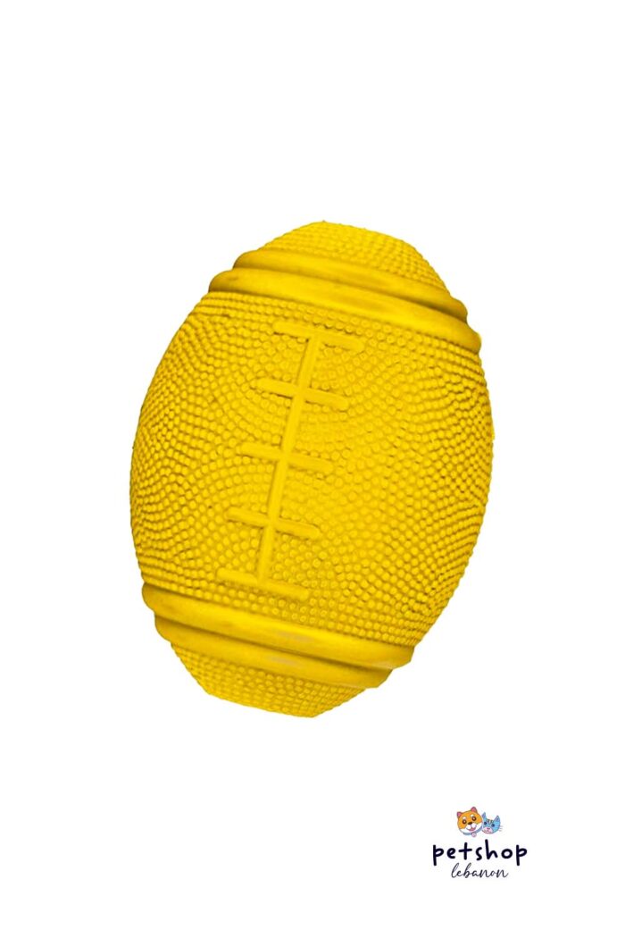 PetSociety - 4P-Dog Toy Rugby Rubber Ball - Small and Medium -dogs-from-PetShopLebanon.Com-the-best-Online-Pet-Shop-in-Lebanon