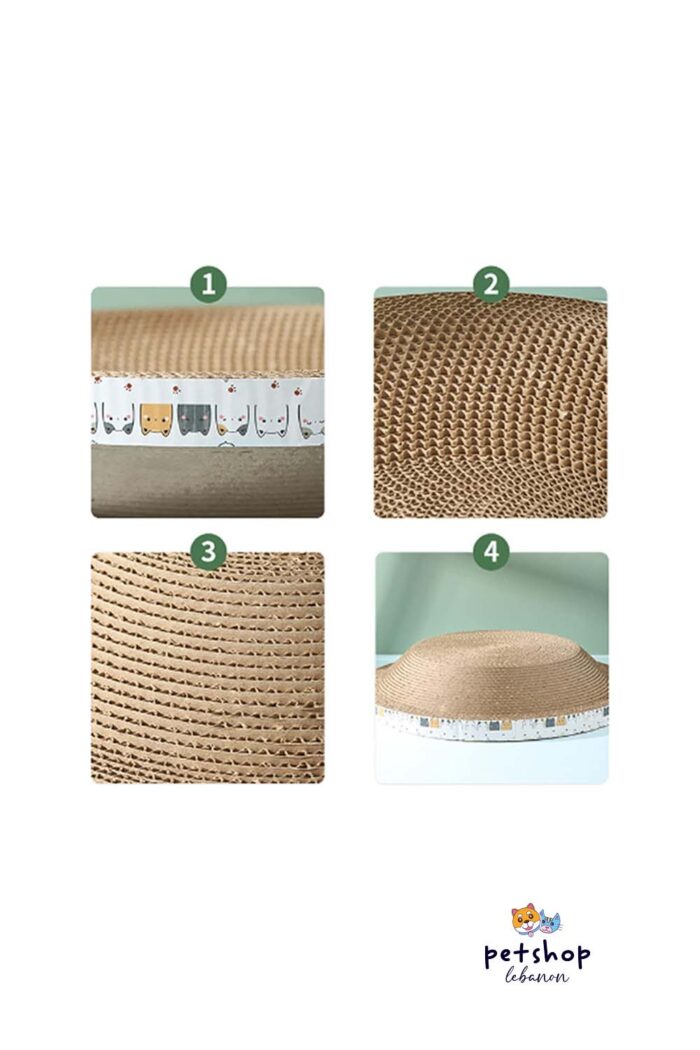 PetSociety - Carton Rounded Scratcher - cover info -cats-from-PetShopLebanon.Com-the-best-Online-Pet-Shop-in-Lebanon