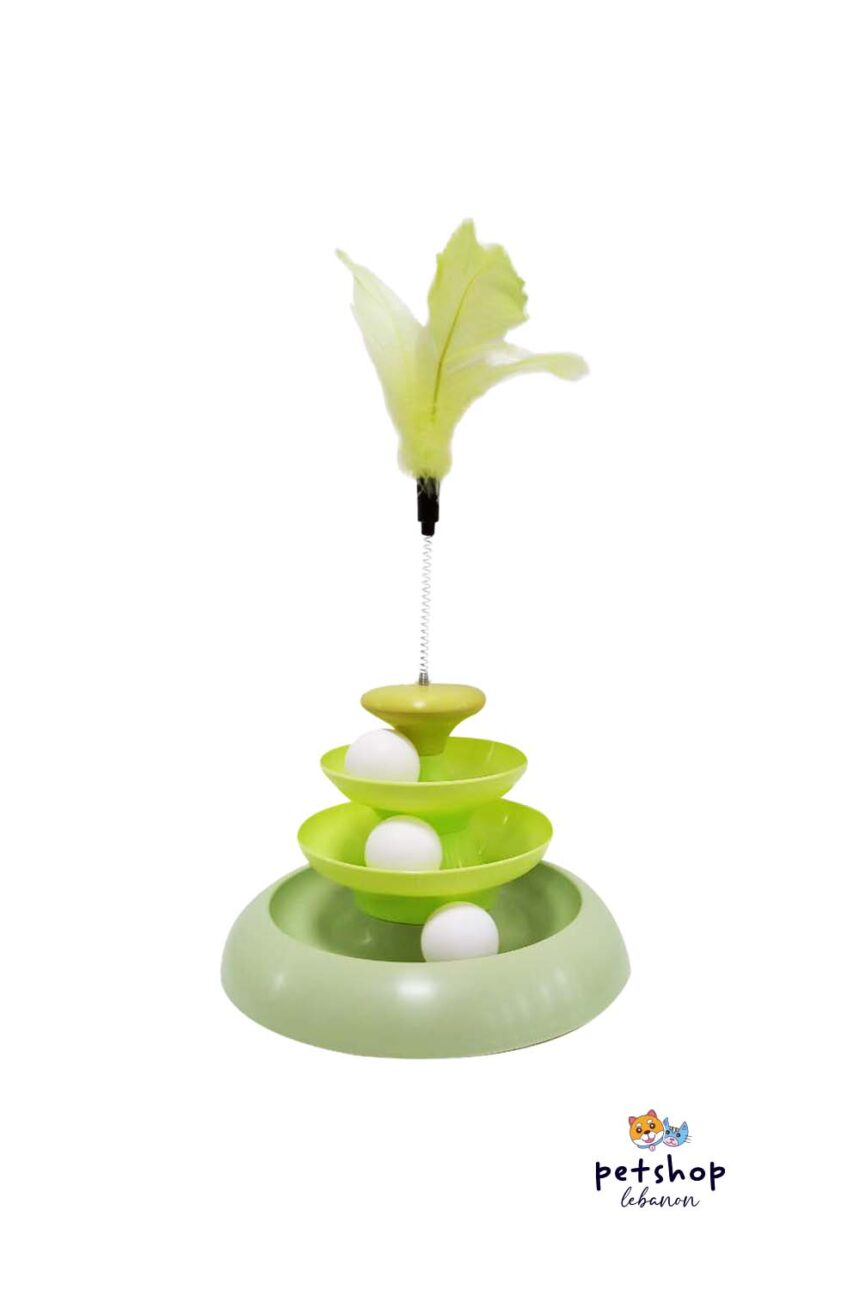 Cat Roundabout Toy with Feather pet shop Lebanon