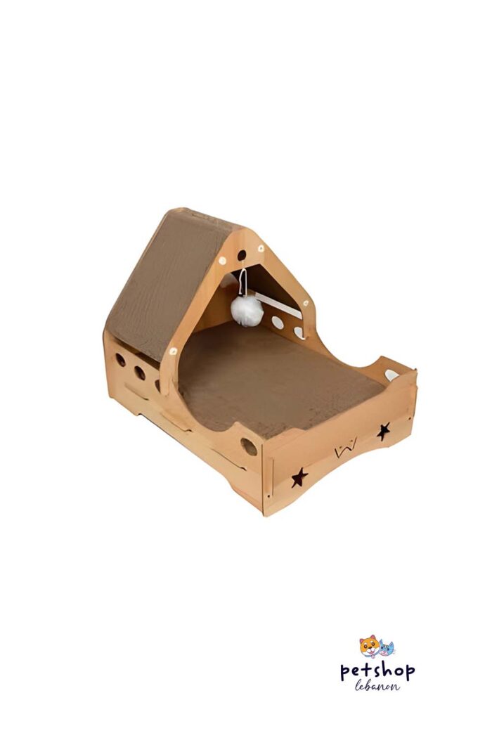 PetSociety - Cat Wooden Bed Scratcher -cats-from-PetShopLebanon.Com-the-best-Online-Pet-Shop-in-Lebanon