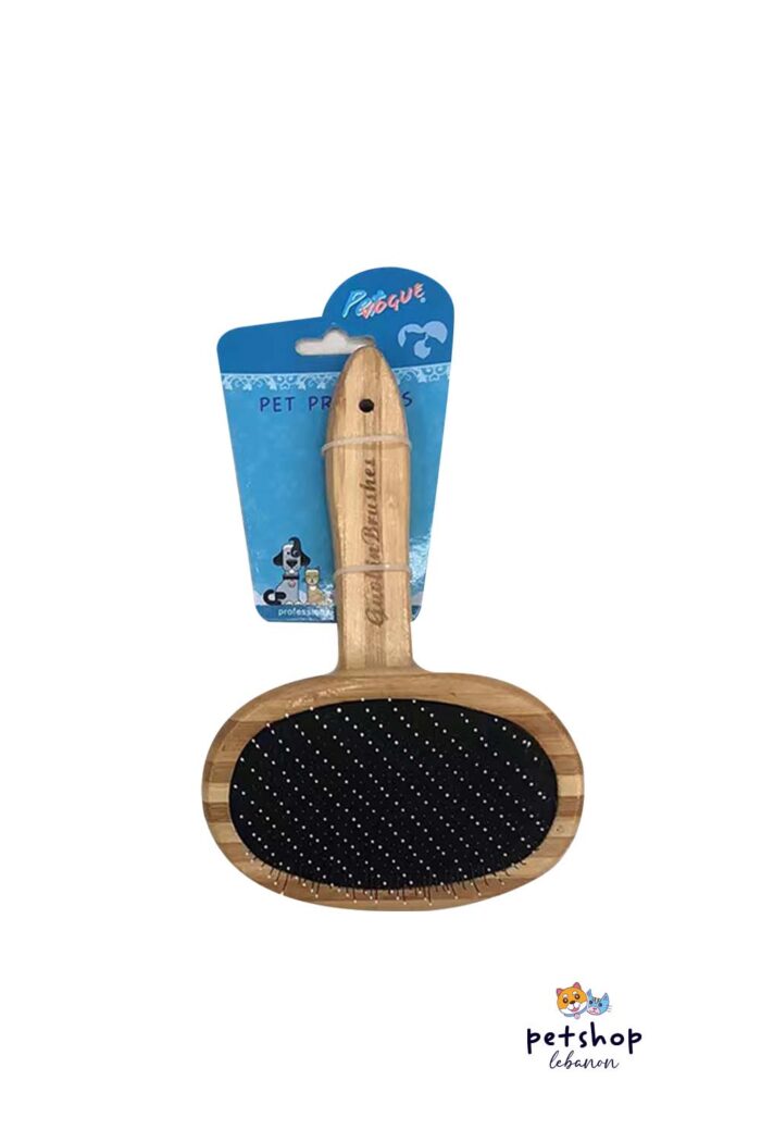 PetSociety -Cat Wooden Pin Oval Brush-cats-from-PetShopLebanon.Com-the-best-Online-Pet-Shop-in-Lebanon