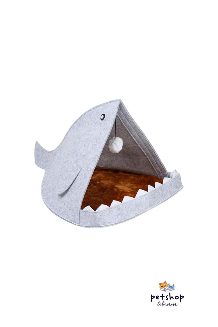 PetSociety - Cat house Bed - Shark Shape -cats-from-PetShopLebanon.Com-the-best-Online-Pet-Shop-in-Lebanon