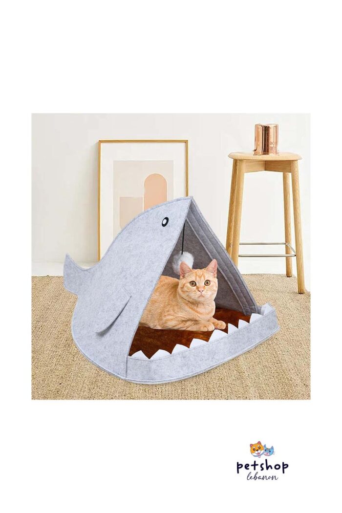 PetSociety - Cat house Bed - Shark Shape cover -cats-from-PetShopLebanon.Com-the-best-Online-Pet-Shop-in-Lebanon