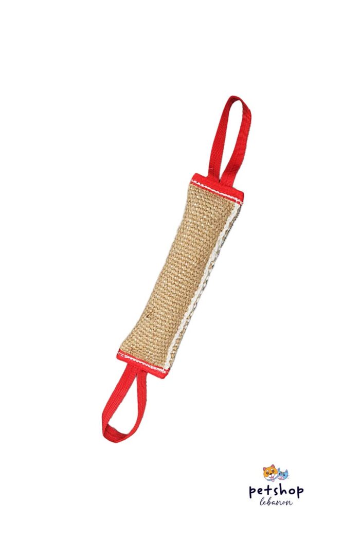 PetSociety - Dog Jute Tug With double Fabric Handles 55cm -dogs-from-PetShopLebanon.Com-the-best-Online-Pet-Shop-in-Lebanon