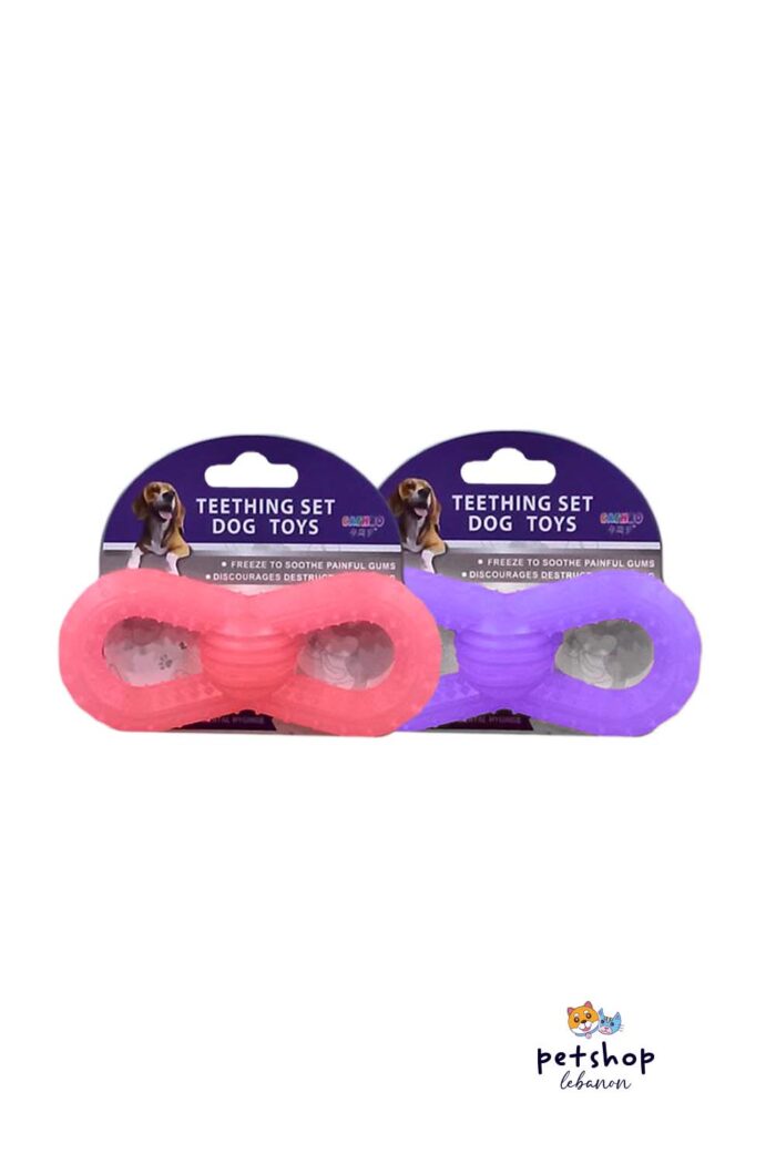 PetSociety - Dog Toy - Chewing Glowable 8Shape -dogs-from-PetShopLebanon.Com-the-best-Online-Pet-Shop-in-Lebanon-blue-pink