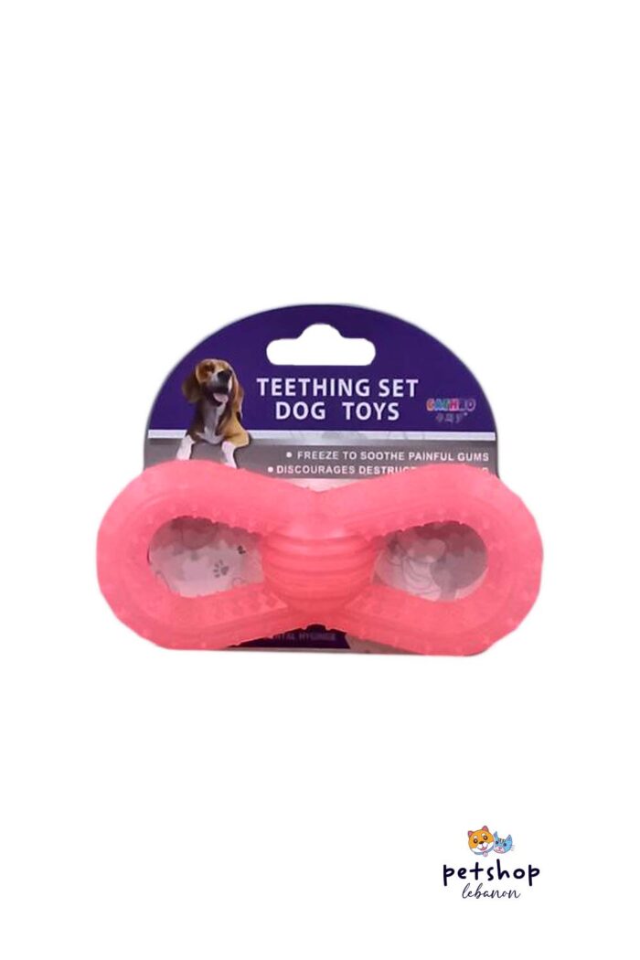PetSociety - Dog Toy - Chewing Glowable 8Shape -dogs-from-PetShopLebanon.Com-the-best-Online-Pet-Shop-in-Lebanon-pink