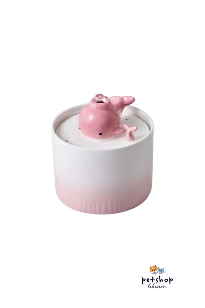 PetSociety - Pet Water Fountain Ceramic ( whale and Mashroom )-cats-from-PetShopLebanon.Com-the-best-Online-Pet-Shop-in-Lebanon