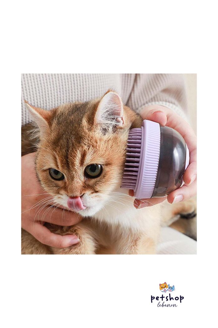 PetSociety - Refillable Pet Bath Massage Brush - Cover -pets-from-PetShopLebanon.Com-the-best-Online-Pet-Shop-in-Lebanon