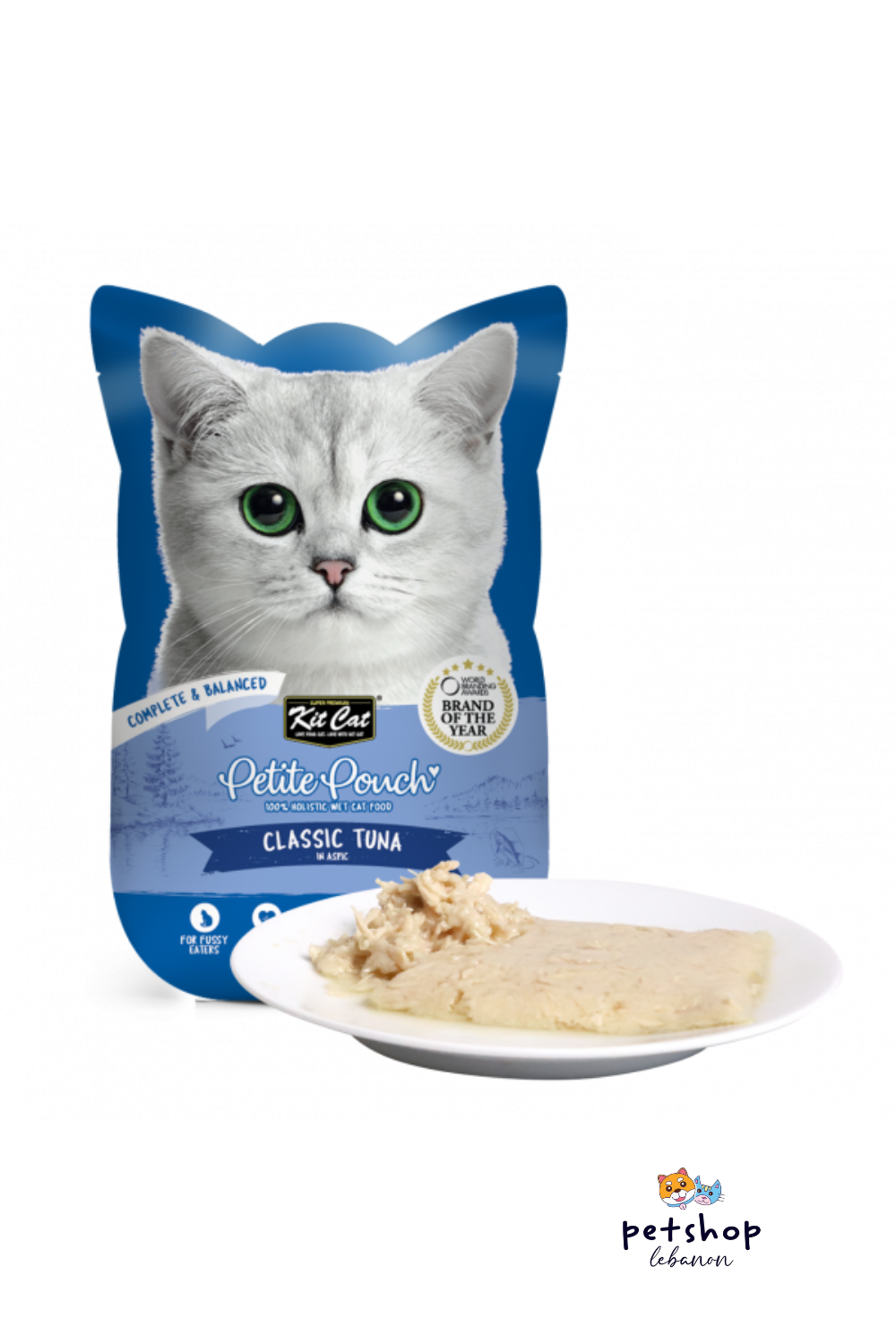 Kit Cat Petite Pouch Complete & Balanced Classic Tuna in Aspic 70g