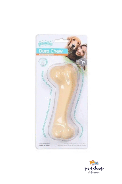 Pawise Dura Chew Bone Toy - Chicken Flavor