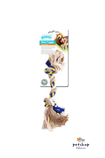 Pawise – Floss Tugger 2 Knots Bone