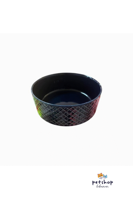 Ceramic Pet Bowl Indigo Medium Size