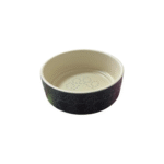 Ceramic Pet Bowl Blue Small Size Paw print